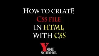How to create CSS file with HTML and Page Title in HTML |Lec 04