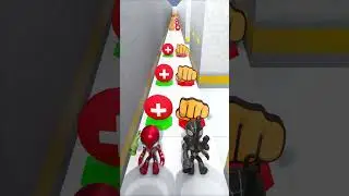 GTA V Punch Run With RED Spidey & BLACK Spidey #gta