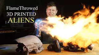 3D Baskı Alien figürleri ''FlameThrower'' ile yaktım !