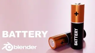 3D Modeling of Battery in a Blender | Timelapse