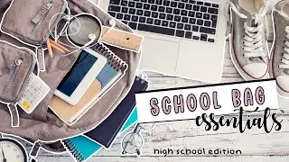 ✨Things to keep in your school bag (f2f classes) | high school edition