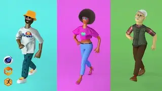 3D Character animation - Marvelous Designer/Mixamo/Cinema 4D