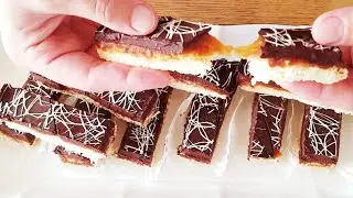 Домашние конфеты!Кокосовые Батончики с КАРАМЕЛЬНОЙ прослойкой.Вкусное Вдохновение.