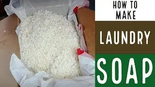 100% Coconut Oil  Soap Recipe / Coconut Oil Laundry Soap