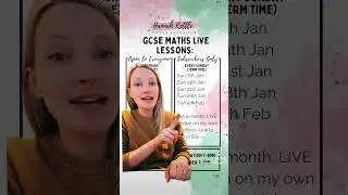 GCSE Maths Live Revision Lessons! #gcsemaths #gcse #maths #mathsrevision