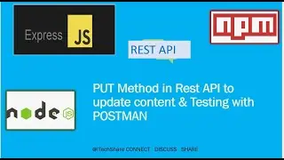 EP5- PUT Method in REST API to update content & testing with POSTMAN using npm , express & node.js