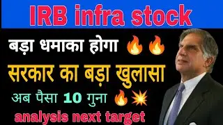 IRB infra share latest news today || IRB infra share news 