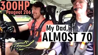 Taking My Dad Out In a 300hp Peugeot 206!