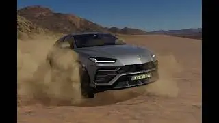 Lamborghini URUS in Desert (Test Low resolution render) 