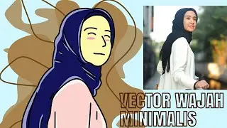 HOW TO DRAW VECTOR FACES MINIMALIST CARTOON CONCEPT DIGITAL ART LAUDYA CYNTHIA BELLA