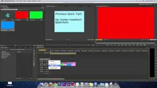 How to Delete Tracks & Declutter your Timeline - Premiere Pro Quick Tip