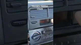 Honda's Hidden Clock Feature
