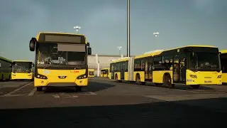 The Bus line 245 sole ride Scania citywide LF 18M 4D Berlin Germany