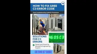 How to Fix the C3 Error Code in GREE VRF Air Conditioners🤔🤔🤔🤔Quick Troubleshooting Guide