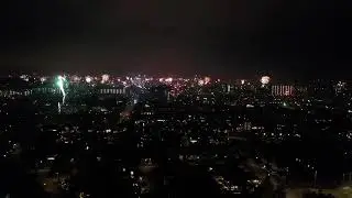 Vuurwerk Sliedrecht vanuit de lucht - 2024/2025 - Drone part 3