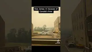 WHY IS IT ORANGE #newjersey #wildfire #canada
