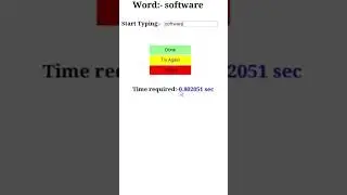 Typing speed checker | python tkinter app #tkinterapp