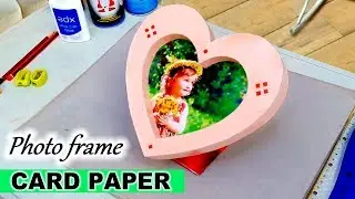 photo frame with paper diy