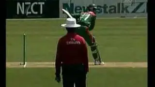 Gary Baxter Cricket Umpire Hit