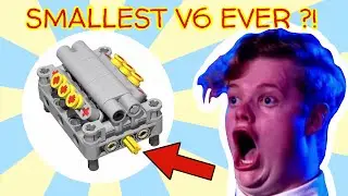 THE SMALLEST LEGO V6 EVER?! (Maybe). LEGO Technic MOC