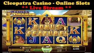 Live Online Casino Slots for Real Money at Cleopatra Casino