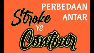 Tutorial cara membuat contour dan Otline / Stroke di coreldraw Untuk Pemula dan Profesional