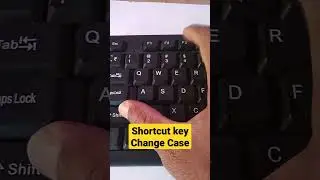 Shortcut key to change text to UPPERCASE,lowercase  in ms word 