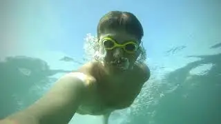 Купание на пляже WHITE CITE с детьми