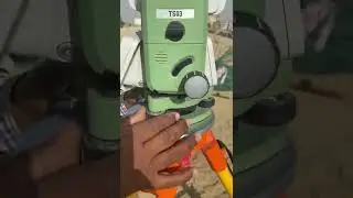 How to set Leica ts03 on satation point in Urdu / Hindi