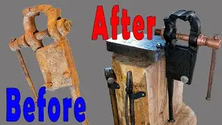 Restoration of old blacksmith vices