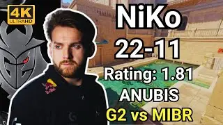 G2 NiKo (22-11) vs MIBR (Anubis) | EPL S20 | Sep 8, 2024 #cs2 #pov