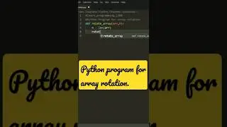 Python Program for Array Rotation | 