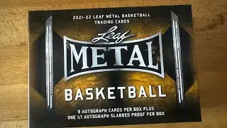 Stephen Curry auto 1/1.  2021 Leaf Metal Basketball box Opening.