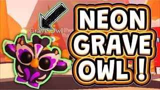NEON GRAVE OWL IN ADOPT ME! #neongraveowl