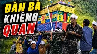 Vietnamese funeral | Woman carrying coffin