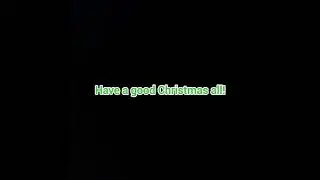 Enjoy Christmas all!