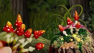 МИНИАТЮРА. МУХОМОРЫ/MINIATURE. FLY AGARIC. DIY.