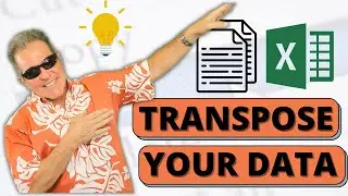 TRANSPOSE Your Data - Copy Vertical Data Range And Paste It Horizontally! 💾🚦🚥