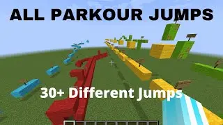 ALL PARKOUR JUMPS in MINECRAFT (part.1) simple jump edition