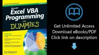 Download Excel VBA Programming For Dummies PDF