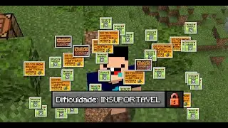 MINECRAFT MAS A DIFICULADADE É IRRITANTE !!!!! #minecraft
