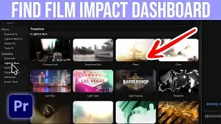 How To Find Film Impact Effects In Premiere Pro