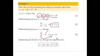 21MAB201T Formation of PDE by Eliminating Arbitrary Constant
