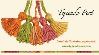 Tassels in wool or thread - Tejiendo Perú