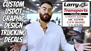 Custom USDOT Trucking Graphic Design Decal Sticker Lettering | Trucking & Transport Logo Design