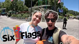 ATTEMPTING TO GET ON EVERY RIDE AT SIX FLAGS!!! 🎢