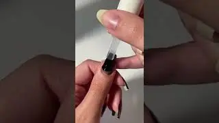 how to create the perfect gothic aesthetic french tip manicure🖤 #nail #nailsathome #nailart