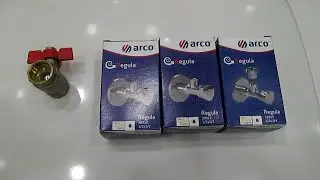 Как установить перекрывающие воду хромированные краны ARCO  на стенах из плитки в санузле.