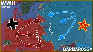 World War II Every Day with Army Sizes using Google Earth