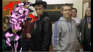 C and J with Kira theme from JoJo Bizarre adventures